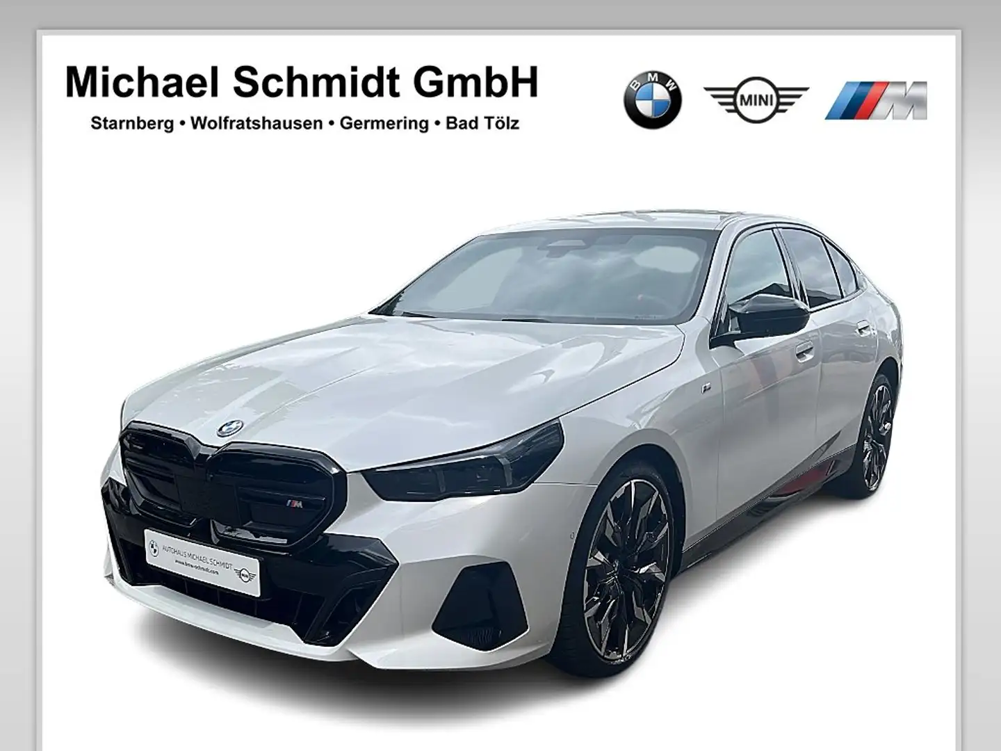 BMW i5 M60 xDrive // 601PS ab 939,-€ monatl. // Sofort Ve Weiß - 1