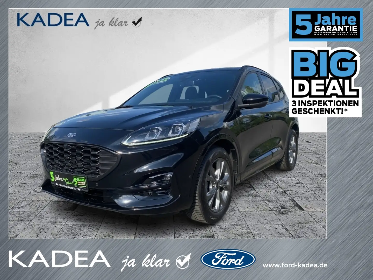 Ford Kuga 1.5 EcoBoost ST-Line X PANO*ACC*2xKAM*LED Zwart - 1