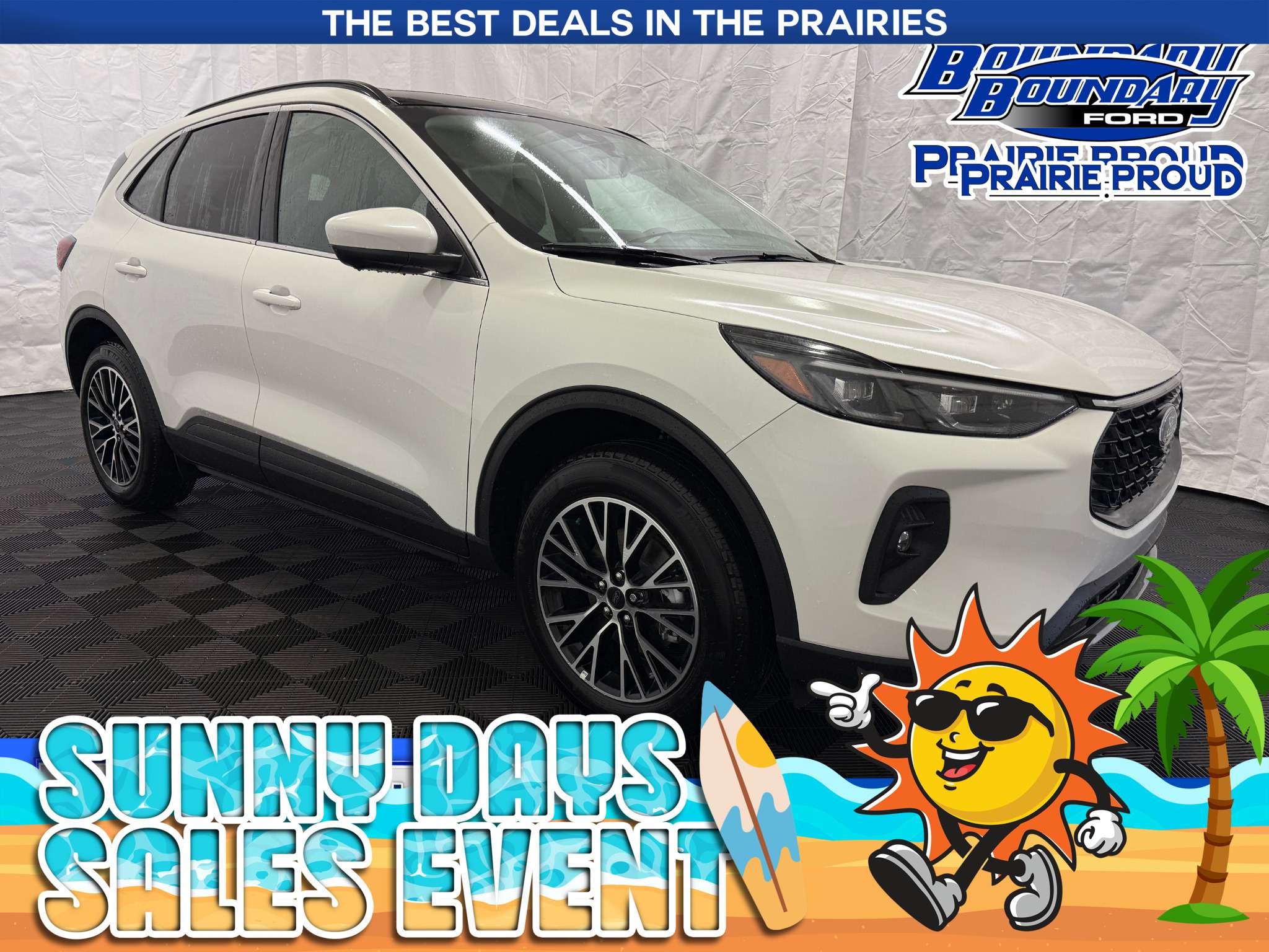 White 2025 Ford Escape Hybrid Plug-in SUV / Crossover Front-Wheel Drive Continuously Variable Transmission