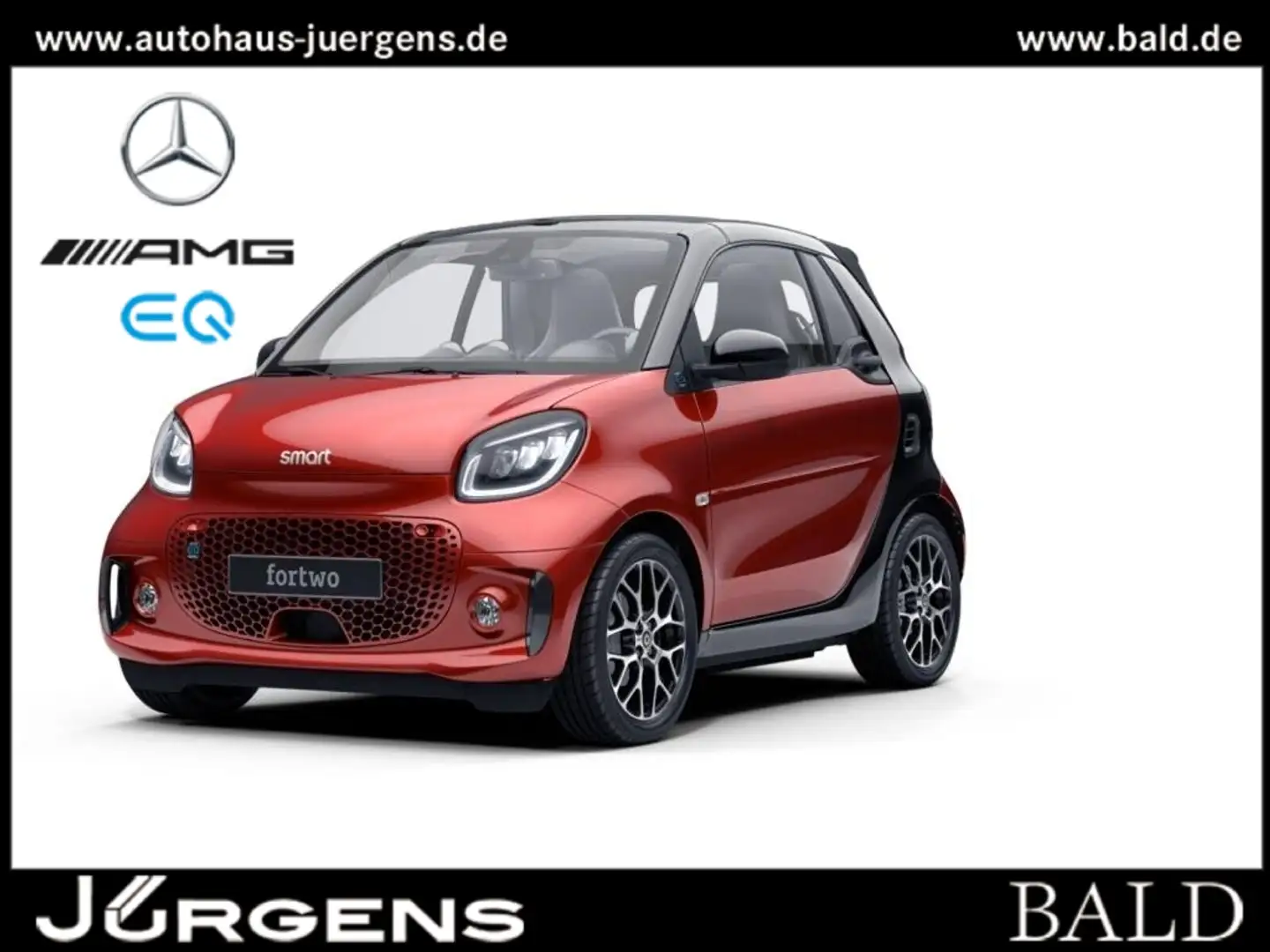 smart forTwo EQ  cabrio +Exclusive+LED+Cam+SHZ Rot - 1