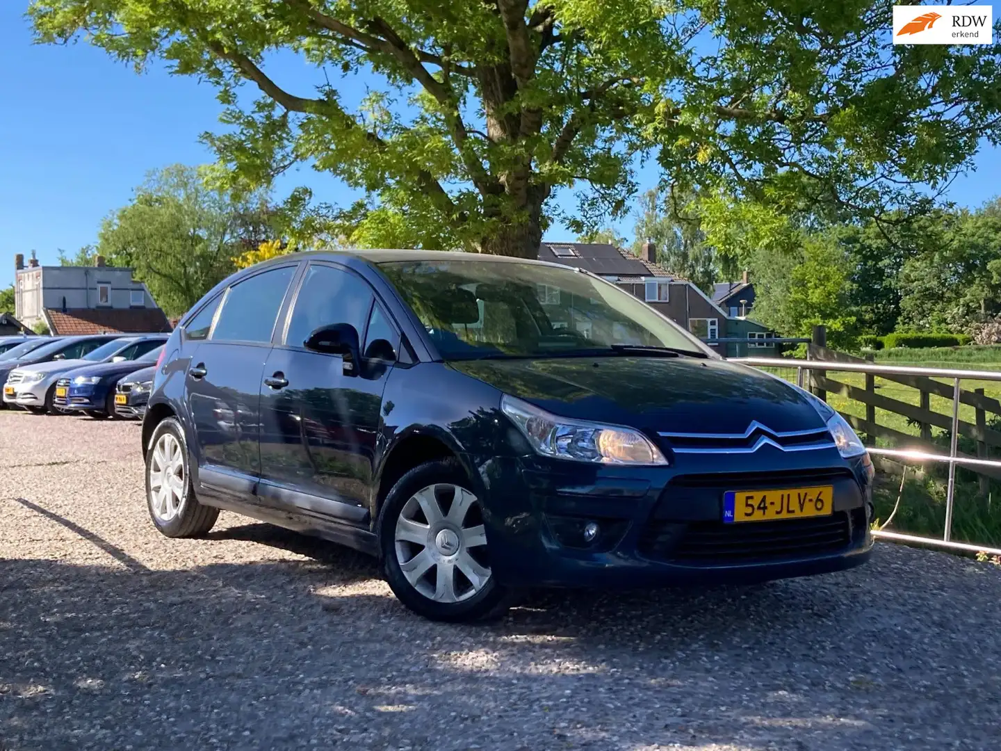 Citroen C4 1.6 VTi Prestige | Cruise + Clima + Navi Nu € 2.97 Blauw - 1