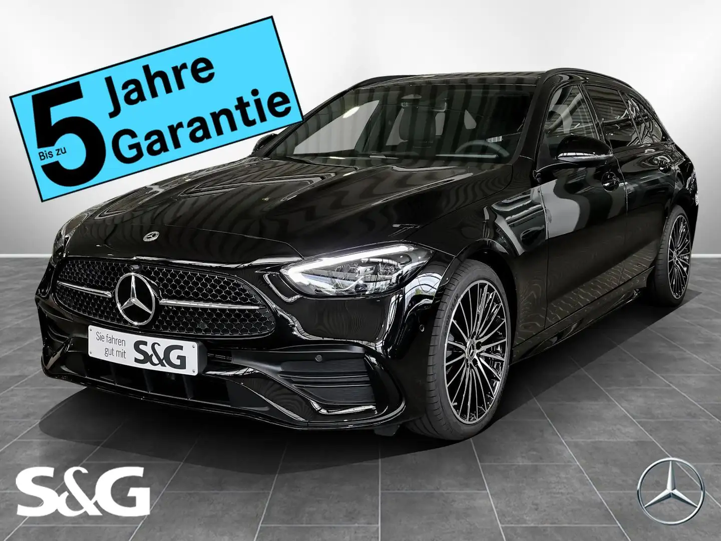 Mercedes-Benz C 220 d T AMG MBUX+360°+Pano+AHK+Distro+LED+19" Schwarz - 1