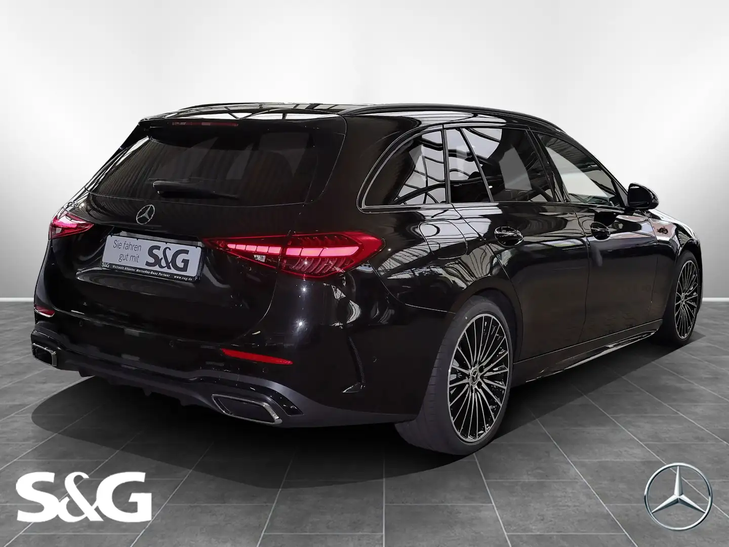 Mercedes-Benz C 220 d T AMG MBUX+360°+Pano+AHK+Distro+LED+19" Schwarz - 2