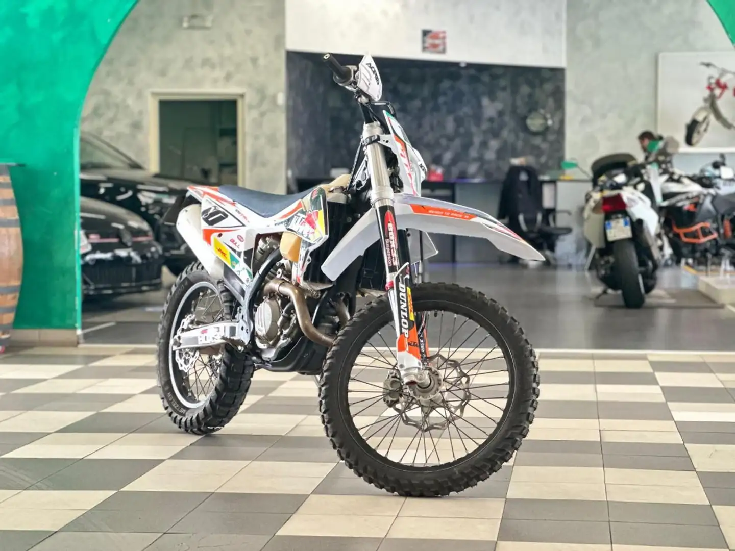KTM 350 EXC *Solo 218 Ore*Pari Al NUOVO*Stato Gomme100% Bianco - 1