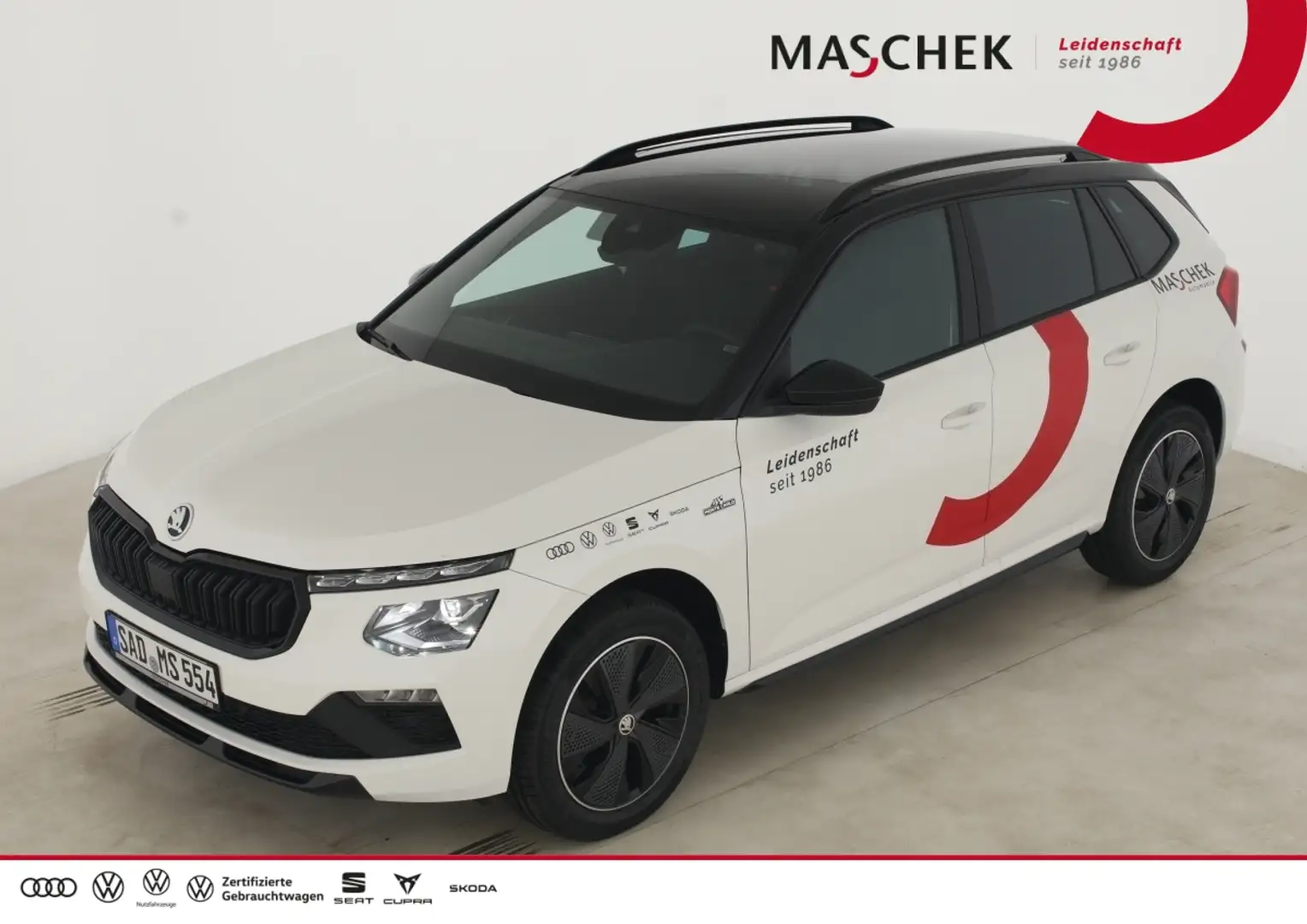 Skoda Kamiq Monte Carlo 1.0 TSI Navi/SH Pano FLA LED Weiß - 1