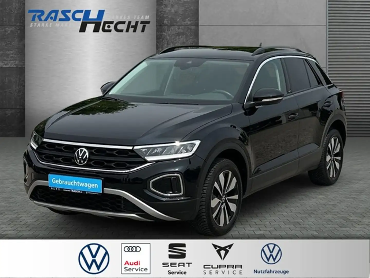 Volkswagen T-Roc Move 1.0 TSI*LED*NAVI*SHZ* Schwarz - 1