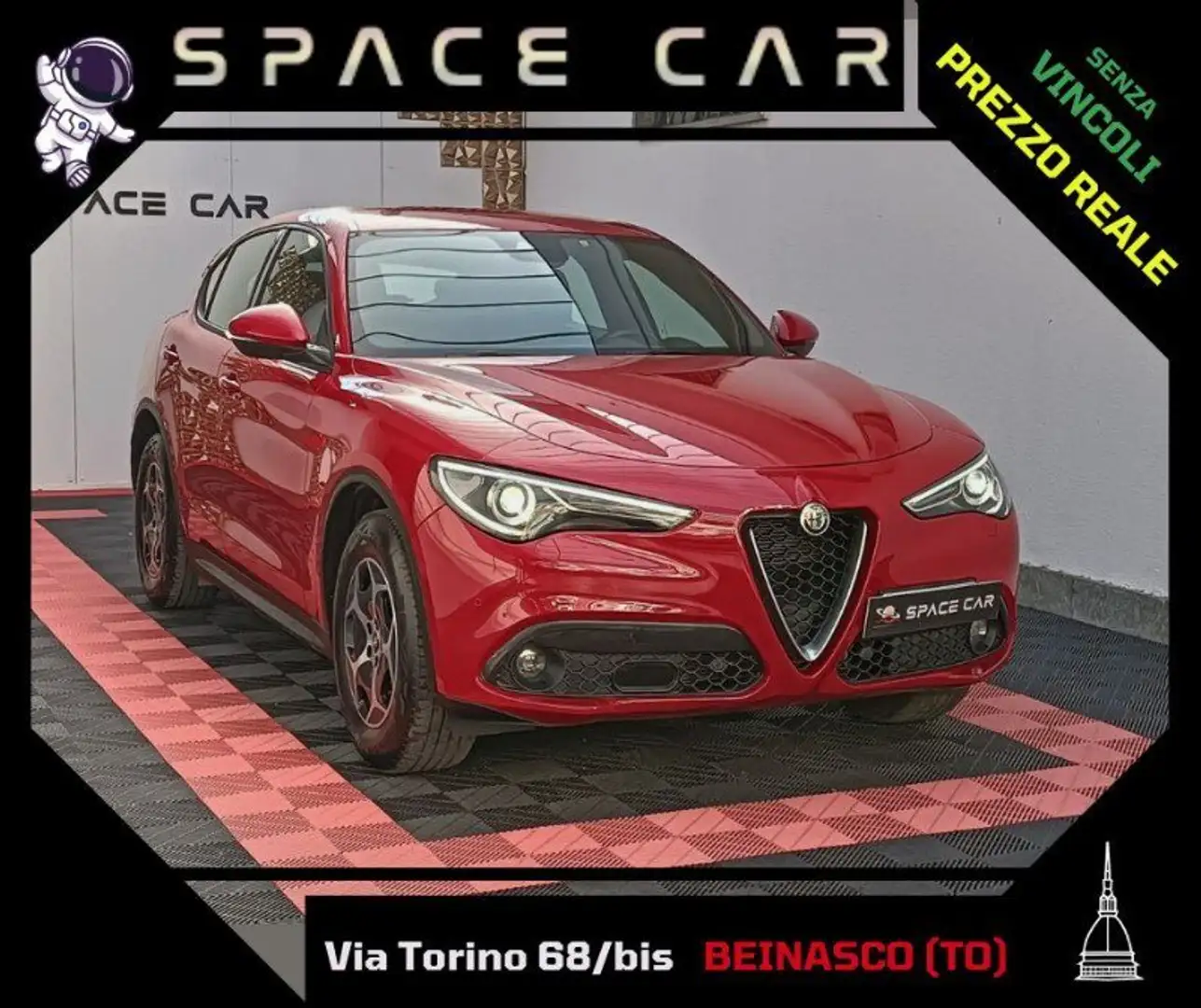 Alfa Romeo Stelvio Stelvio 2.2 Turbodiesel 190 CV AT8 Q4 Super Busin Rouge - 1