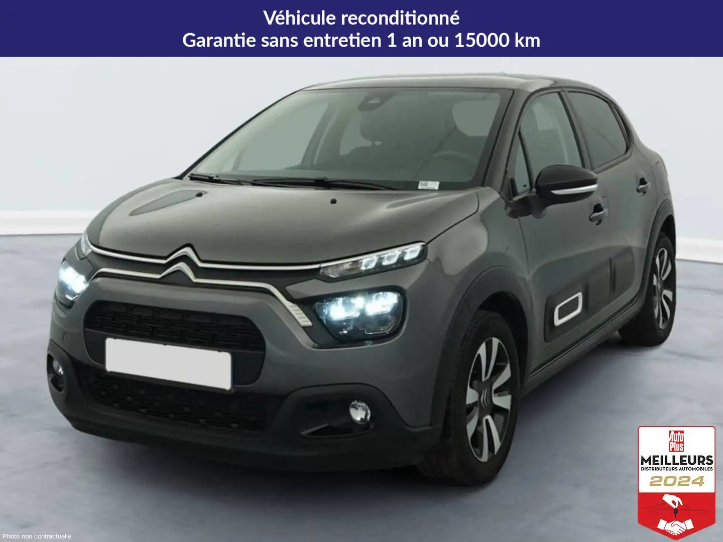 Citroen C3 PureTech 110 ch BVM6 Max Gris - 1