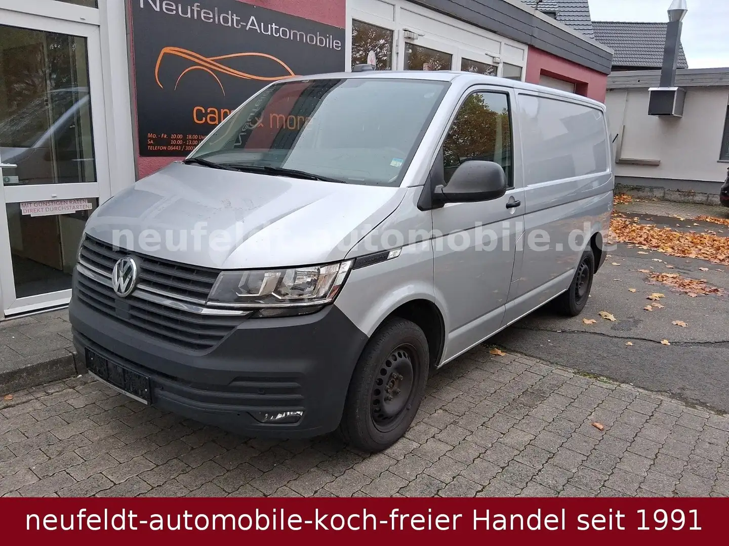 Volkswagen T6 Transporter T6.1 Kasten 2Sitze Standhzg! Klappe NaviPDC 1.Hd Silber - 1