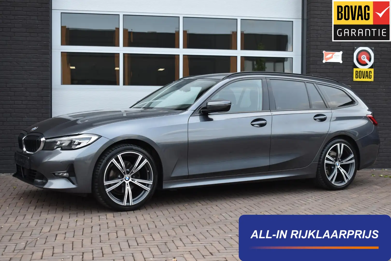 BMW 320 3-serie Touring 320d 190PK Aut. Executive | LED | Grigio - 1