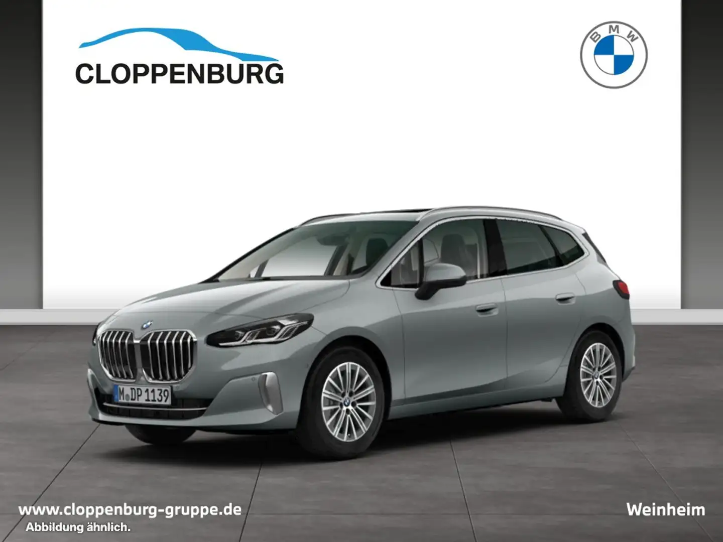 BMW 220 i Active Tourer Luxury Line AHK+SHZ+LED+DAB Gris - 1