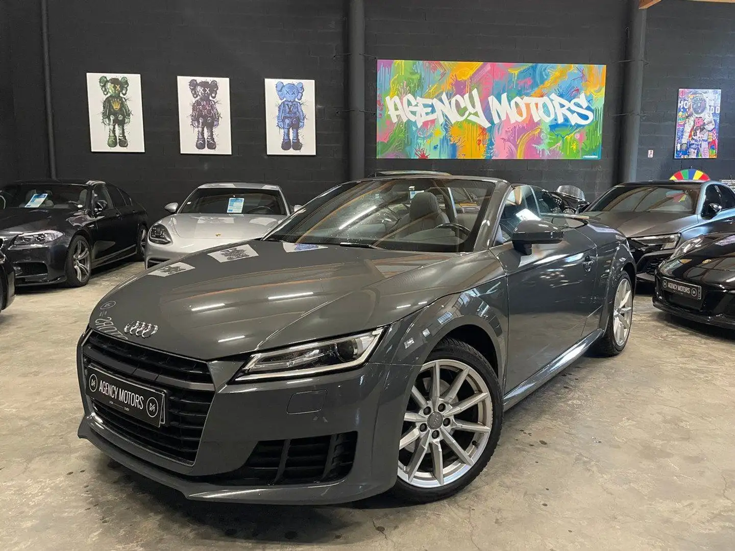 Audi TT Cabriolet 2.0 l TDI 184 S line Gris - 1