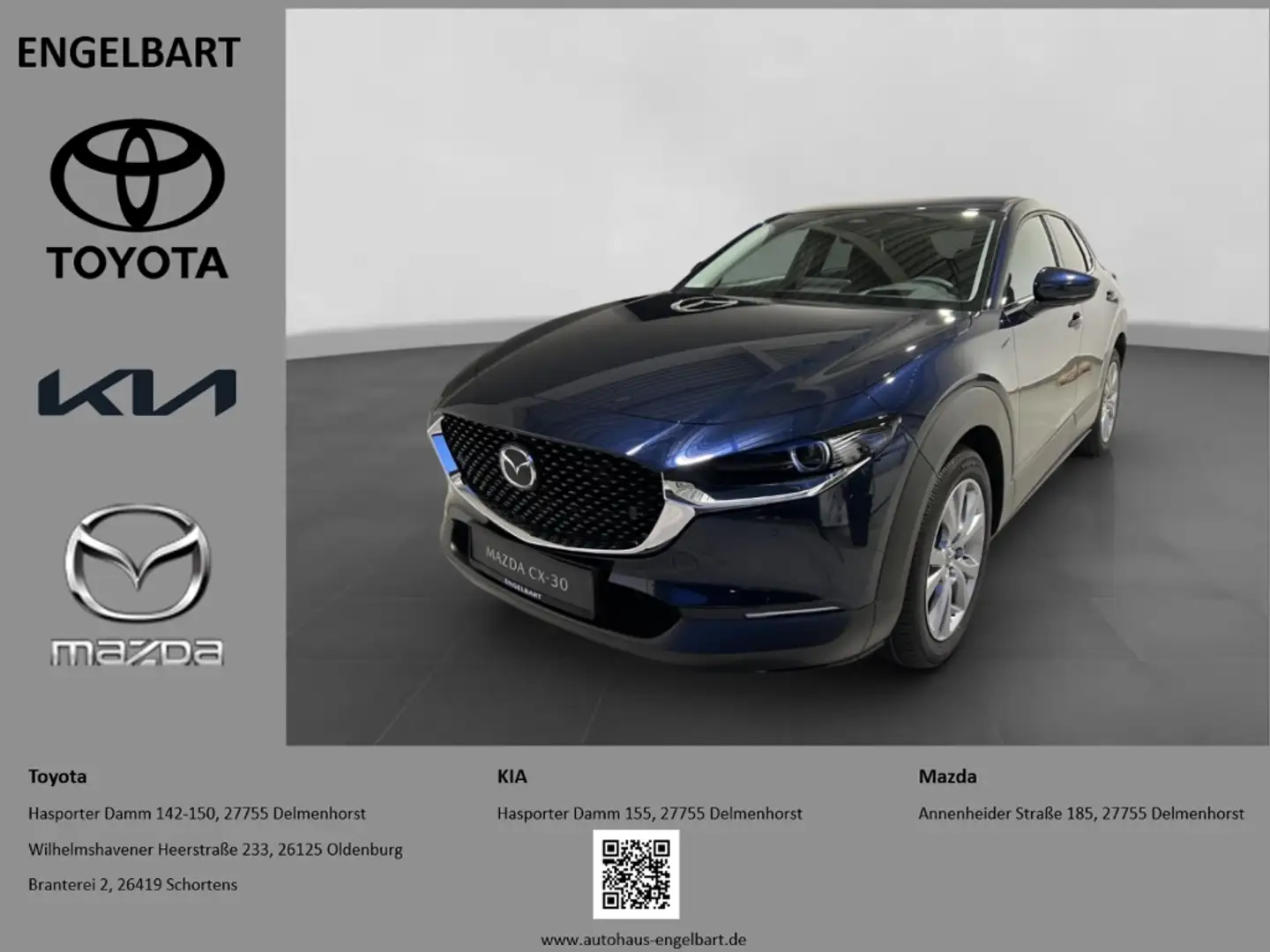 Mazda CX-30 Exclusive-Line 2.0 SKYACTIV-X ALEXA HEAD-UP HUD Na Blau - 1