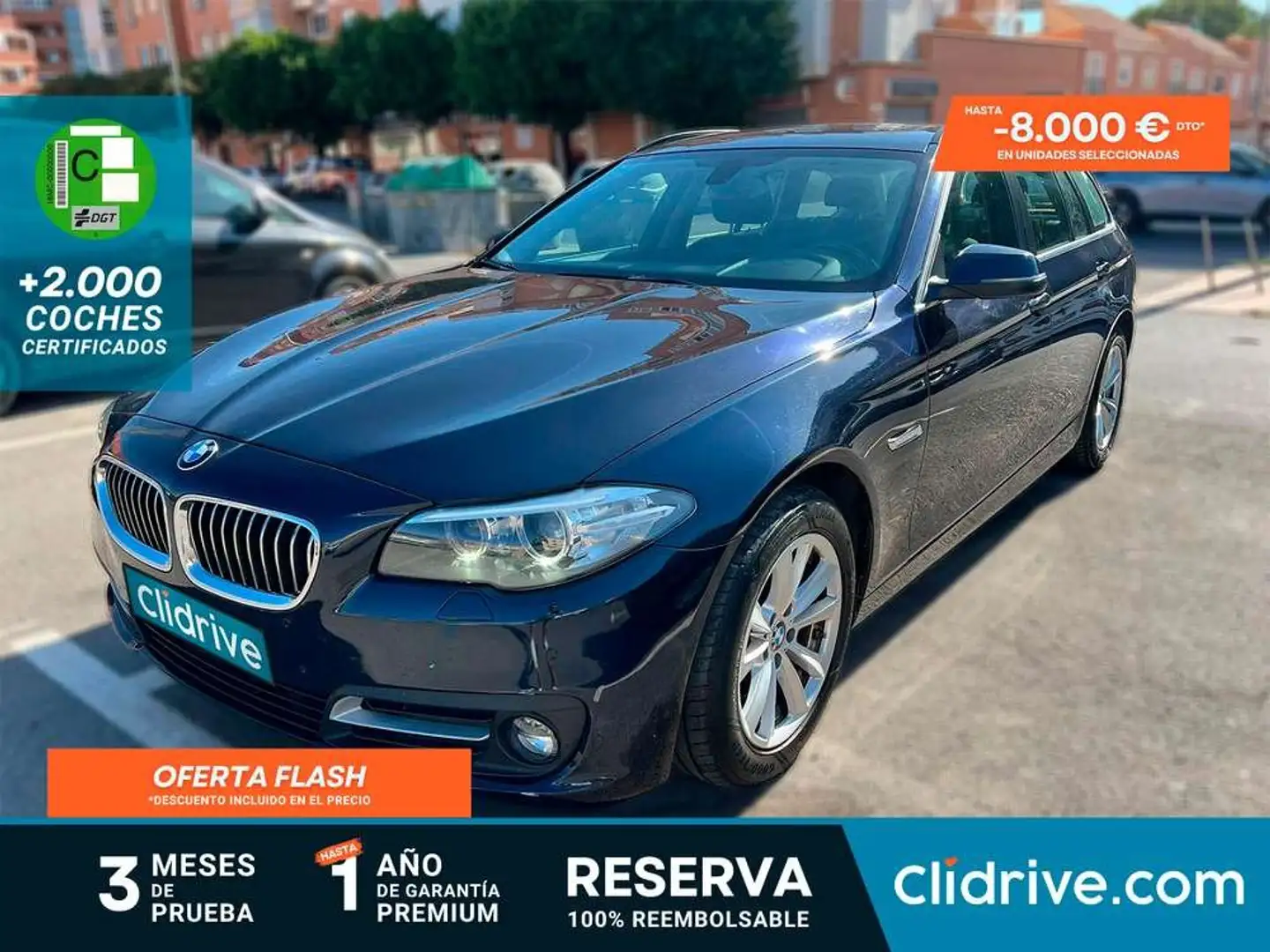 BMW 525 525d Touring Bleu - 1