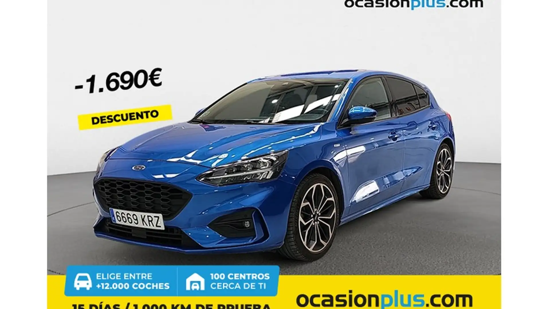 Ford Focus 1.5 Ecoboost ST Line 150 Blauw - 1