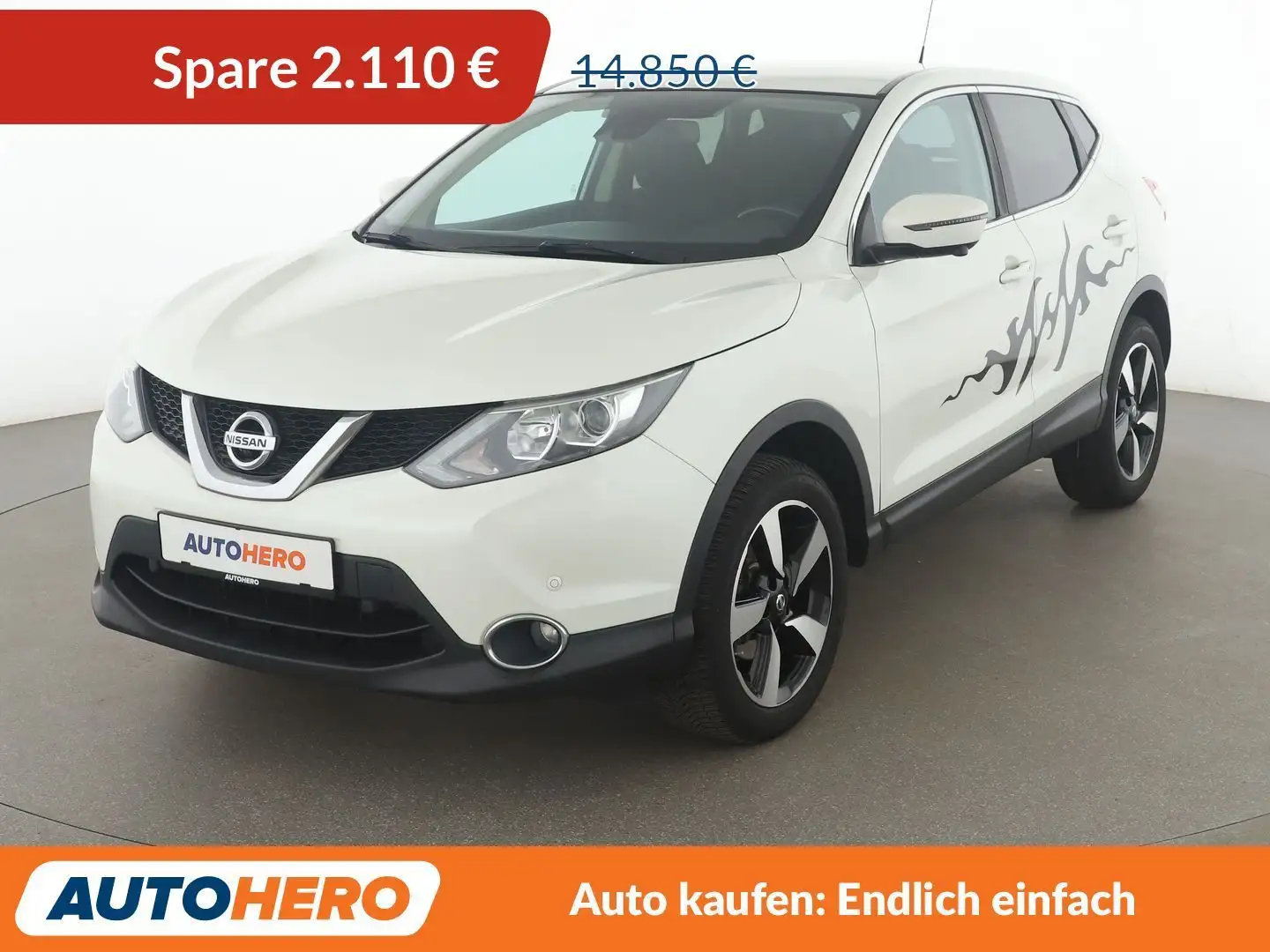 Nissan Qashqai 1.6 dCi N-Connecta*NAVI*CAM*PDC*SHZ*TEMPO* Weiß - 1