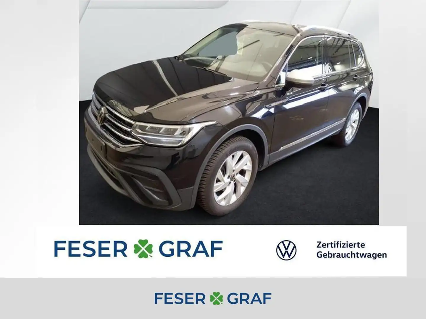 Volkswagen Tiguan Allspace Life 2.0 TDI DSG Navi AHK Kamera LED 7-Sitzer Schwarz - 1