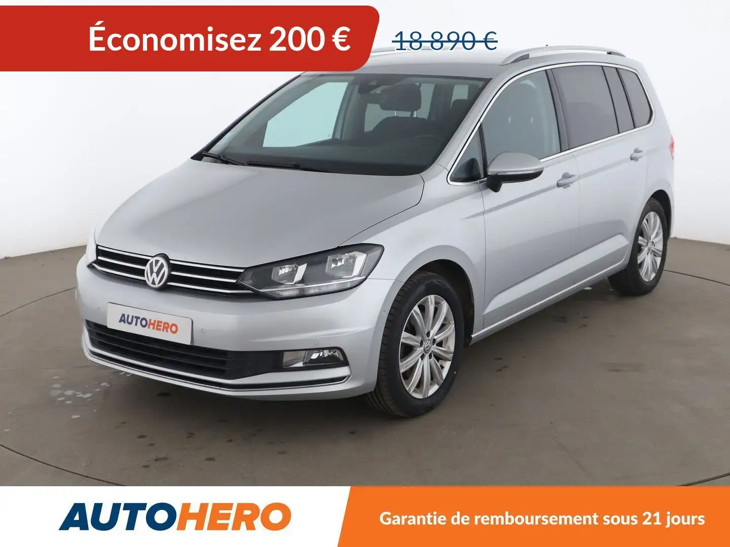 Volkswagen Touran 1.4 TSI BlueMotion Tech Carat DSG7 Grau - 1