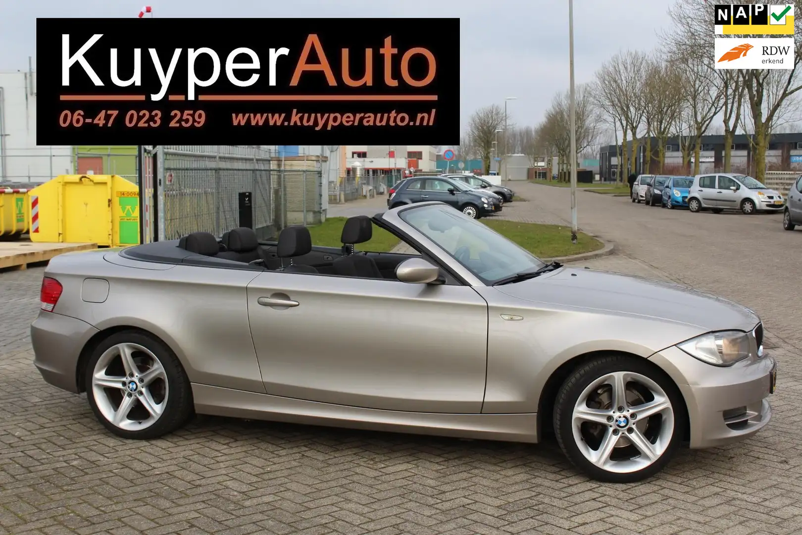 BMW 118 1-serie Cabrio 118i Executive ned auto NAP NAVI MU Grau - 1