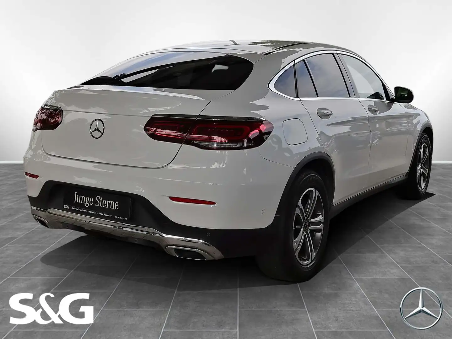 Mercedes-Benz GLC 300 d 4MATIC Coupé RüKam+AHK+HUD+Keyless-Go Alb - 2