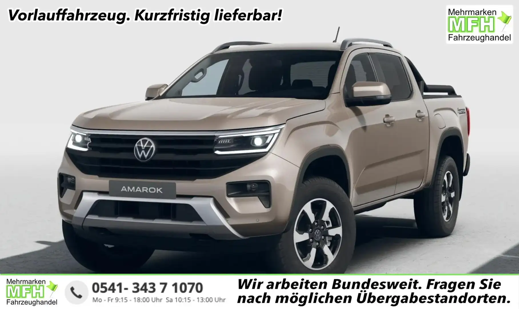 Volkswagen Amarok 2.0 TDI 151 kW Life Doppelkabine 4Motion Doka A... Bej - 1
