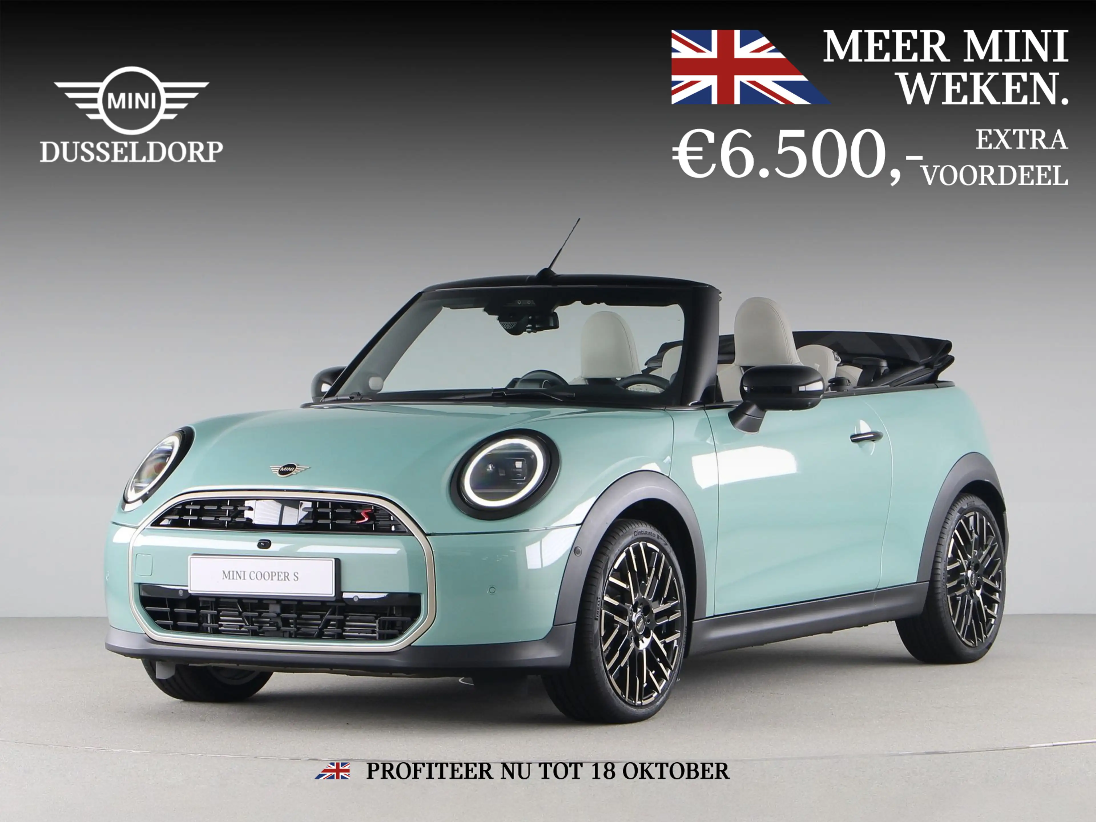 MINI Cooper S Cabrio Favoured Pakket XL PRIVATE LEASE EUR 785,- (60 mnd