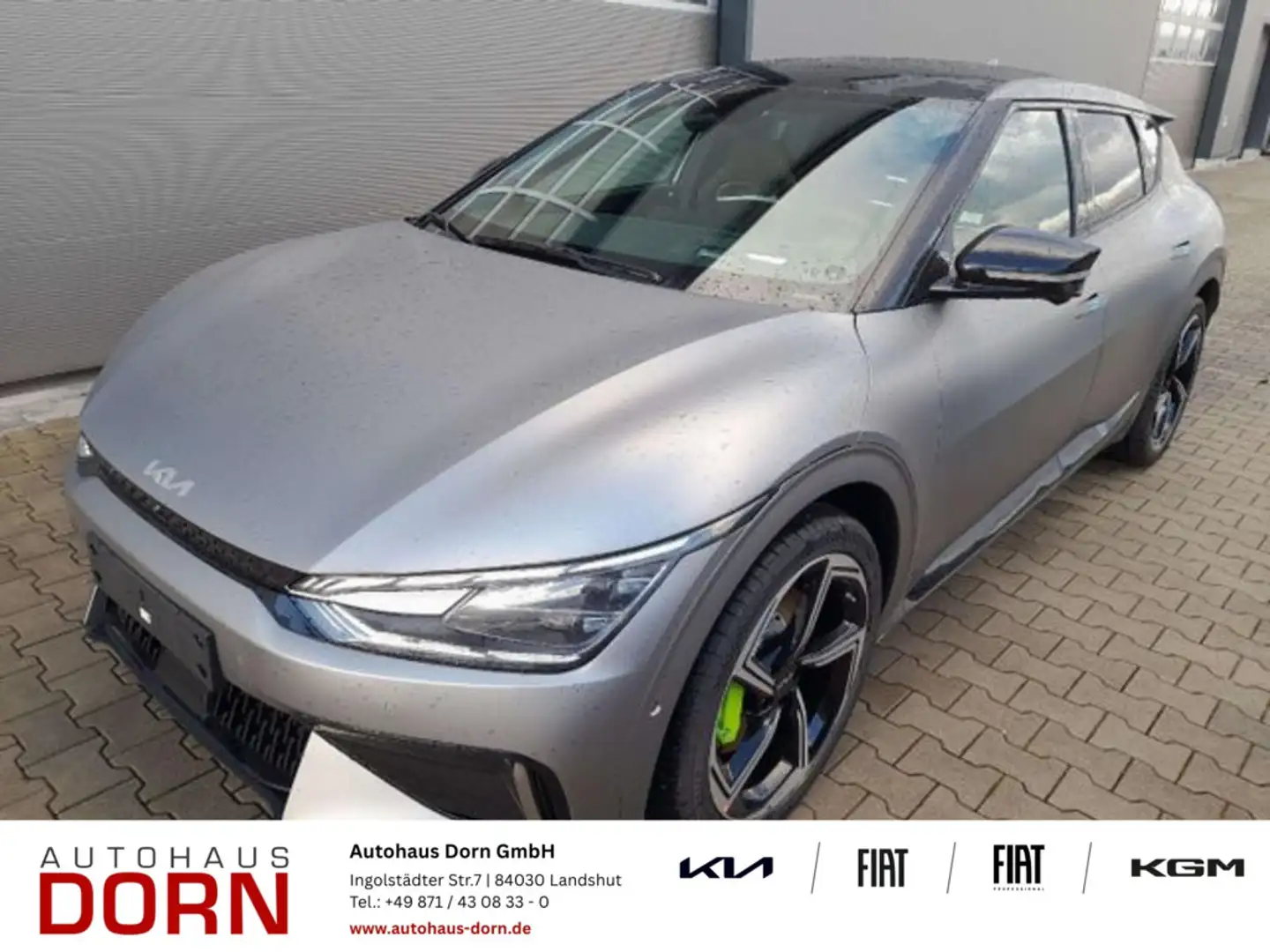Kia EV6 GT 2023 77.4kWh Allrad Glasdach Schalen-Sitz Grau - 1