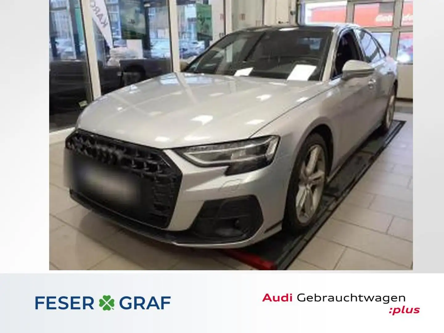 Audi A8 50 TDI S Line Ext Pano,Kameras,HDMatrix,Leder Silber - 1