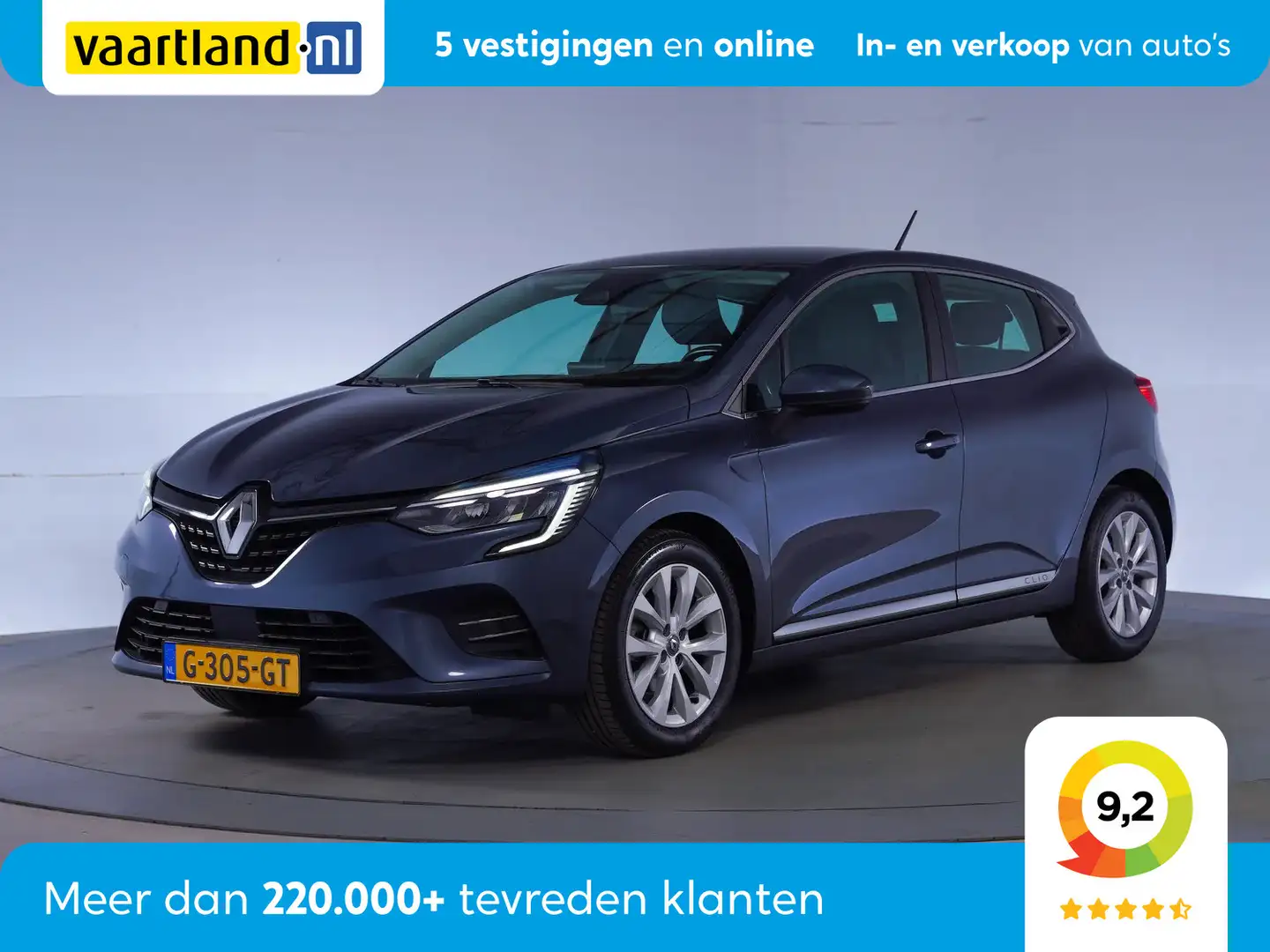 Renault Clio 1.0 TCe Intens [ LED Half-leder Gr.Navi Camera ] Gris - 1