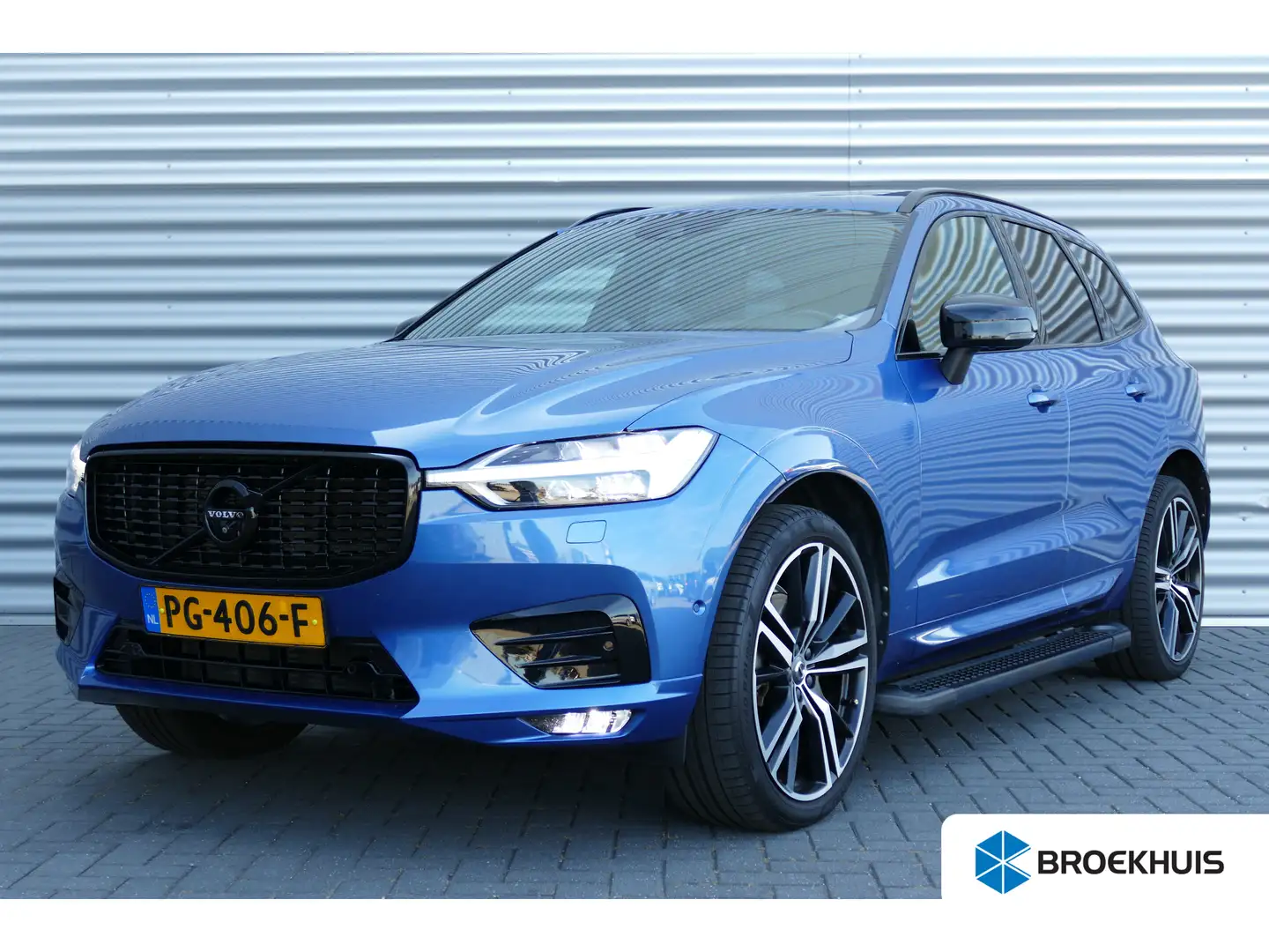 Volvo XC60 X60 2.0 T6 320PK AWD R-DESIGN / NAVI / LEDER / CLI Blauw - 1