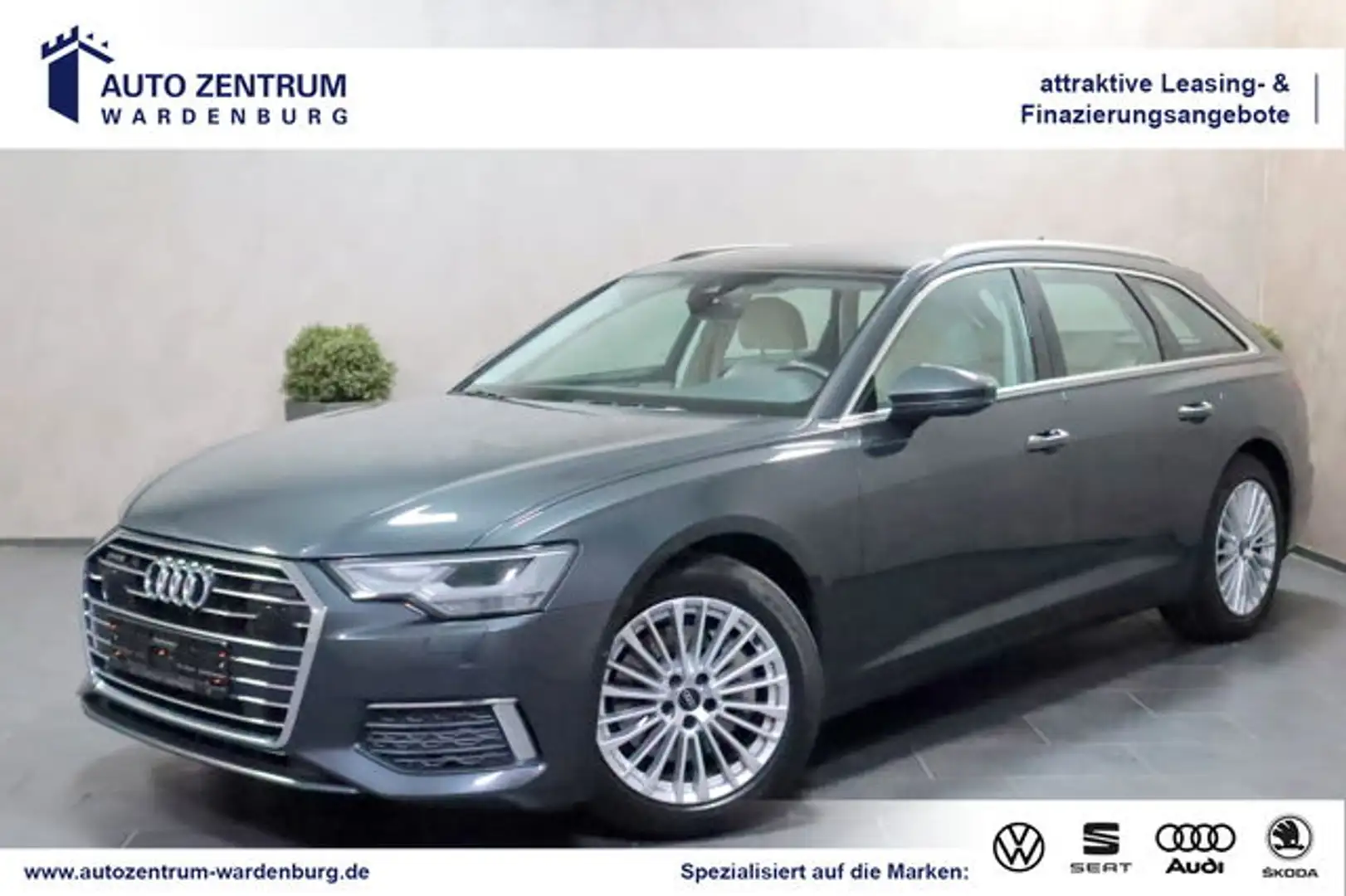 Audi A6 Avant 45 TDI Quattro AHK CAM PANO LED B&O Grau - 1