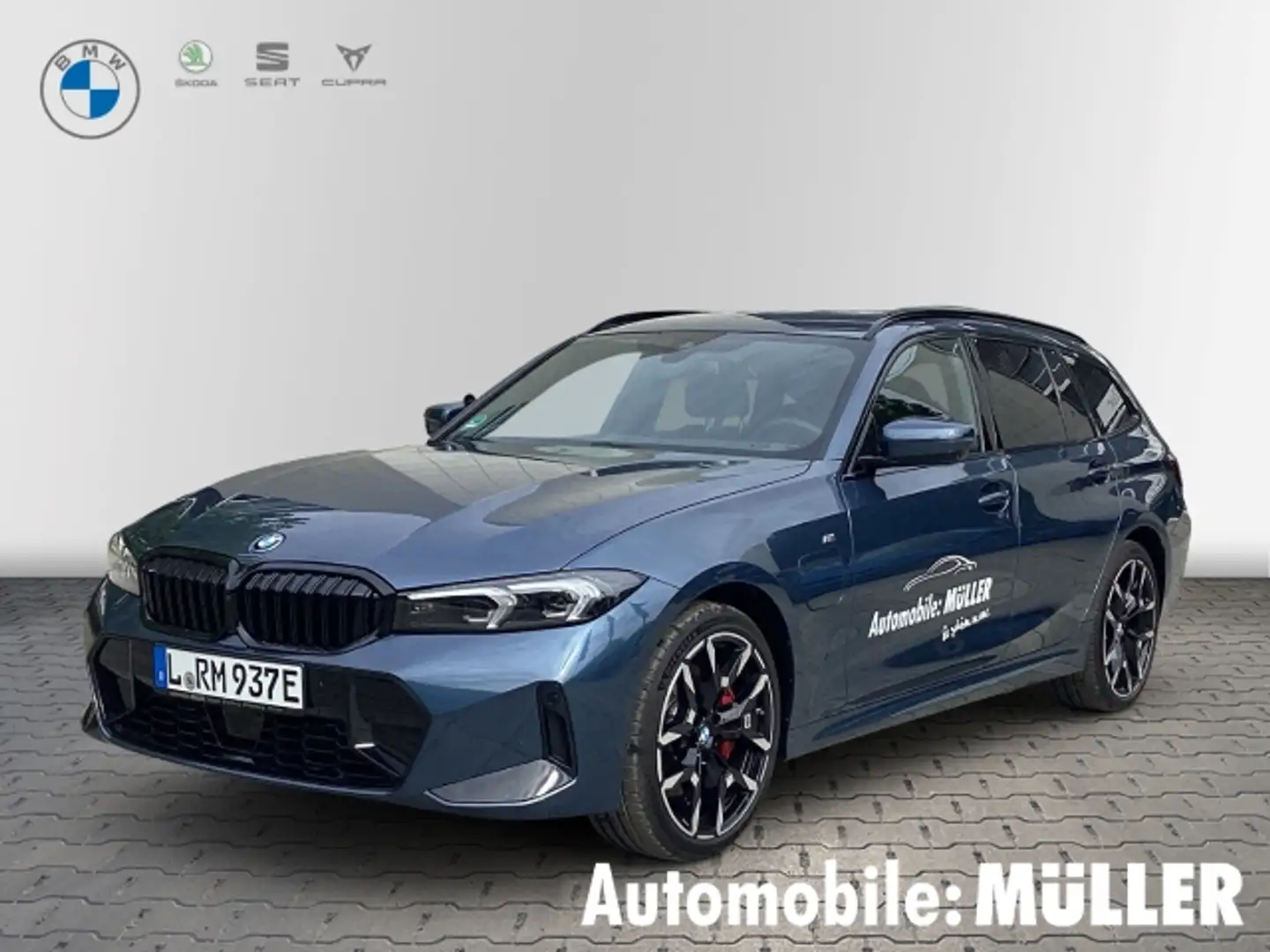 BMW 330 e xDrive Touring M Sport Park-Assistent HUD AHK-kl Blau - 1