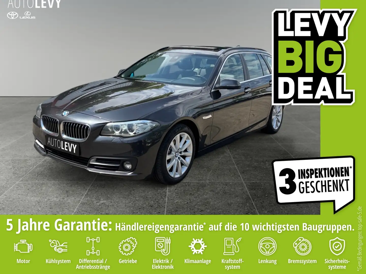 BMW 520 d Touring *NAVI*PANO*BIXENON*SHZ* Grau - 1
