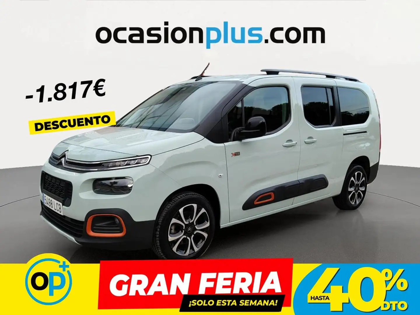 Citroen Berlingo BlueHDi S&S Talla XL Shine EAT8 130 Verde - 1