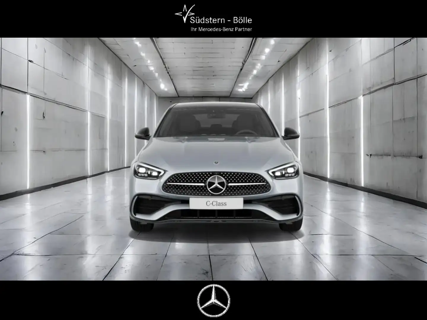 Mercedes-Benz C 300 de 4M +AMG+SHZ+MEMORY+AMBIENTE+PANO-DACH Argento - 2