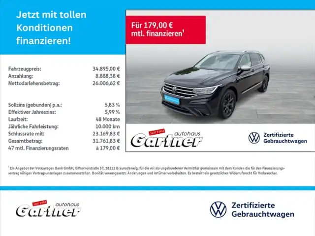 Volkswagen Tiguan Allspace MOVE 1.5 TSI DSG REAR VIEW NAVI ACC AHK LED DAB K