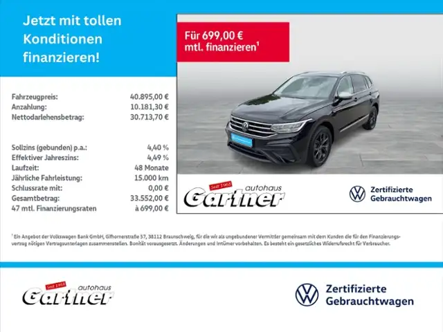 Volkswagen Tiguan Allspace MOVE 1.5 TSI DSG REAR VIEW NAVI ACC AHK LED DAB K