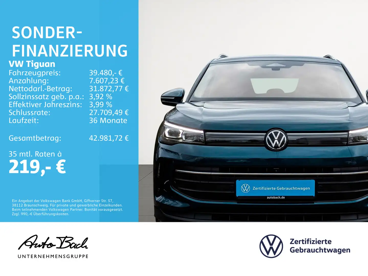 Volkswagen Tiguan 1.5 TSI Life DSG Navi LED Standhzg ACC EP Bleu - 2