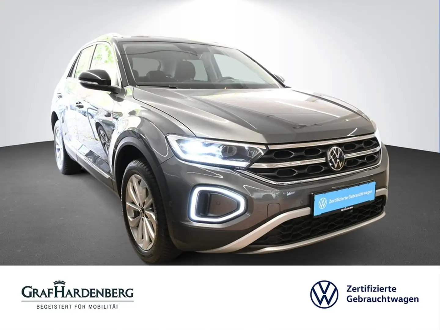 Volkswagen T-Roc 1.5 TSI Automatik Style AHK ACC LED PDC Grau - 1