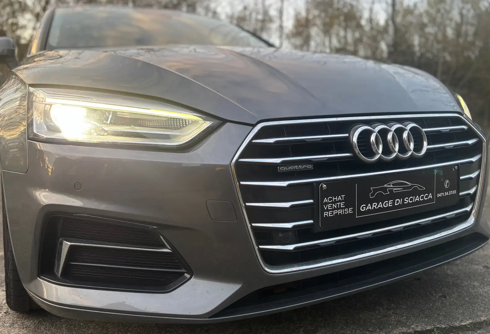 Audi A5 A5 Sportback 2.0 TDi Quattro euro 6 b Argent - 2