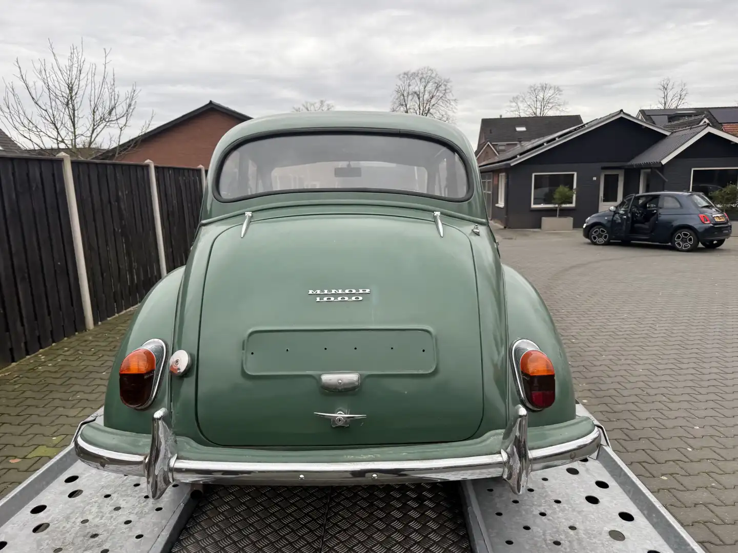 Oldtimer Morris Minor 1970 groen 6514 km rijdt goed geen nl kenteken - 2