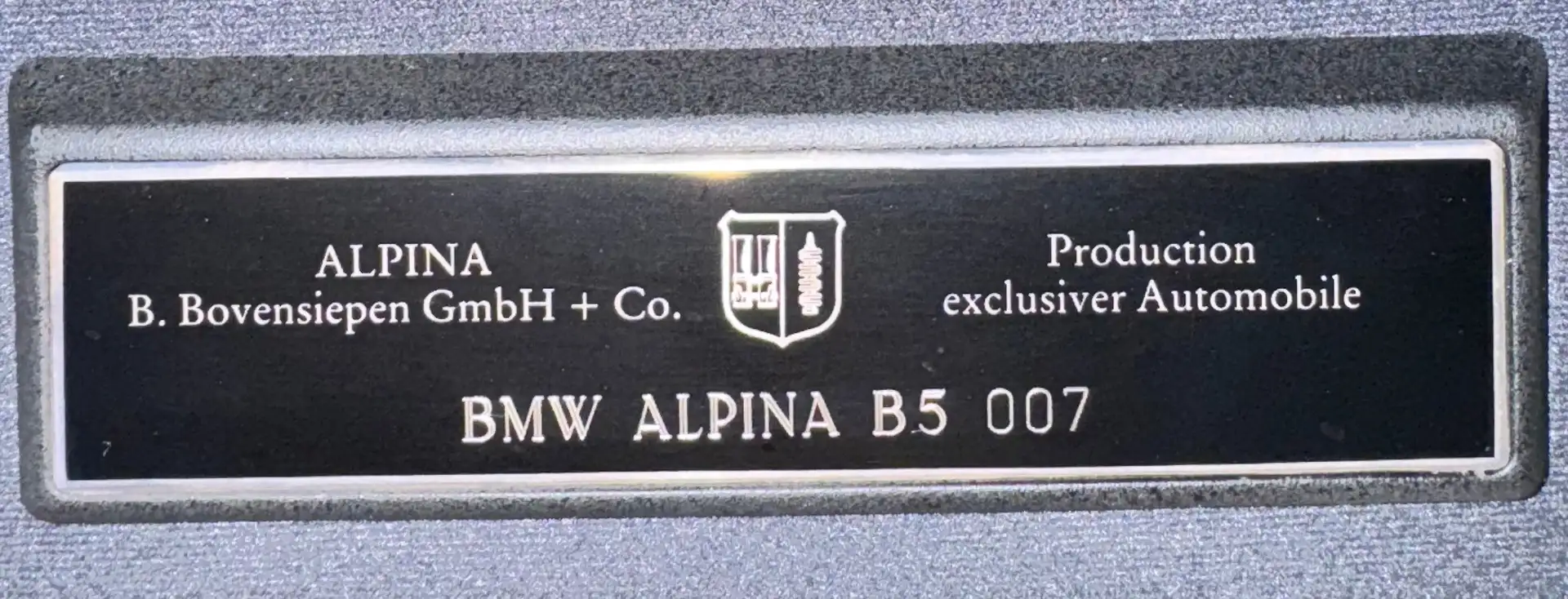 Alpina B5 B5 # 007 Kompressor 314 km/h Blau - 1
