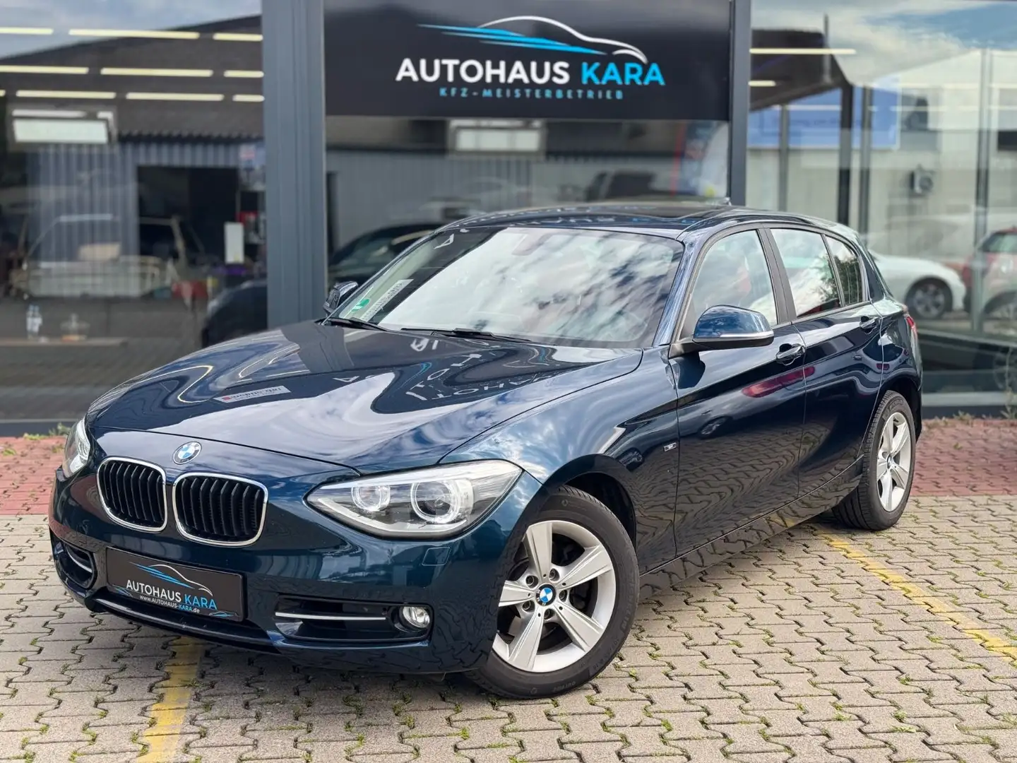 BMW 118 i *AUTOMATIK/ROTES-LEDER/XENON* Blau - 1