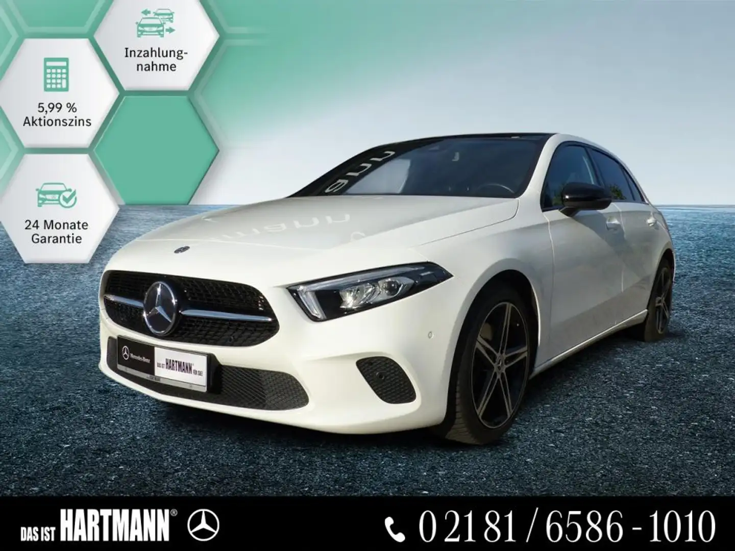 Mercedes-Benz A 220 PROGRESSIVE+NIGHT+PANO+RF-KAM+AMBIENT+MBUX Wit - 1