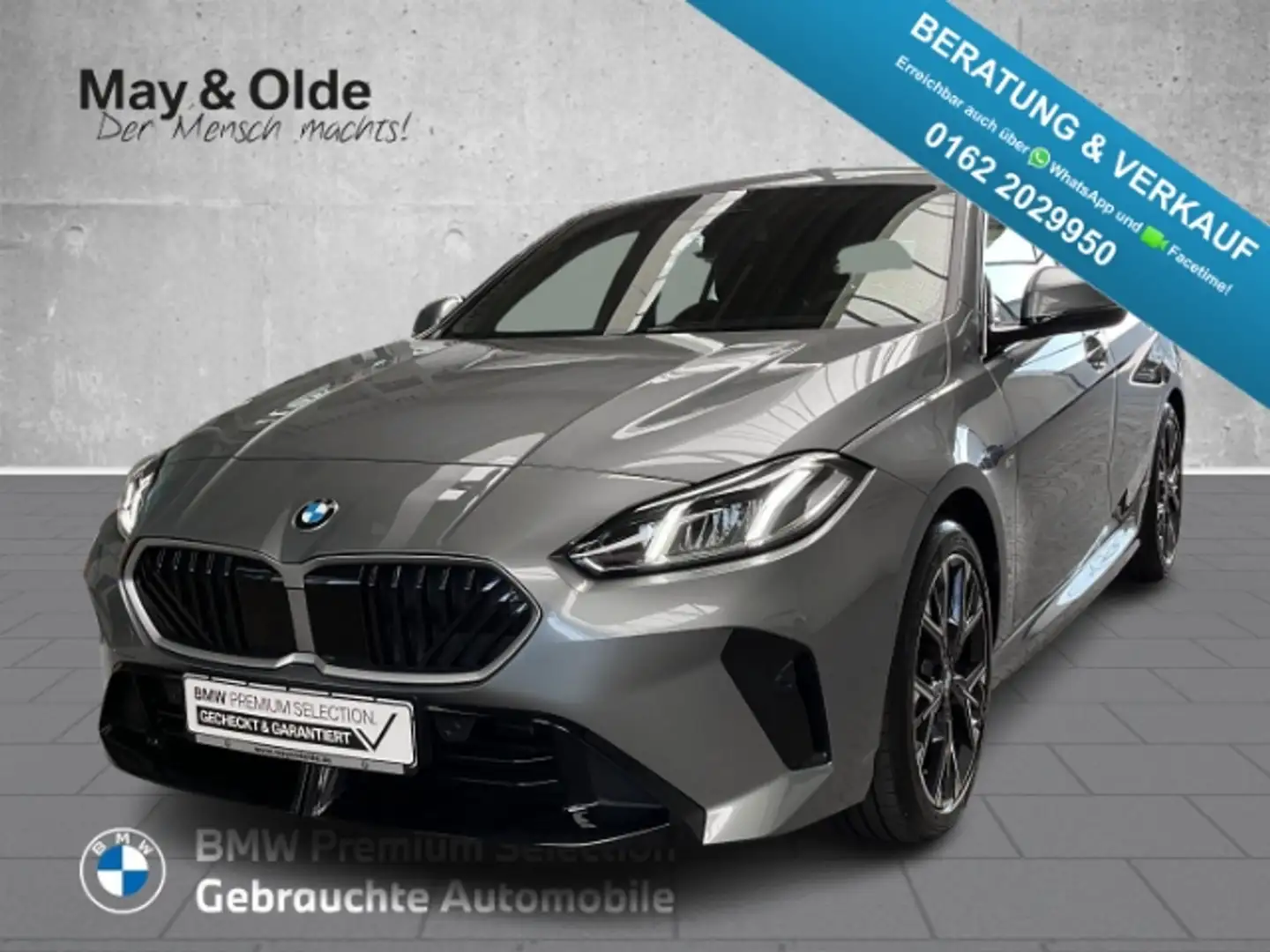 BMW 120 i M Sportpaket Navi DAB LED ACC Klima SHZ Apple CP Gris - 1