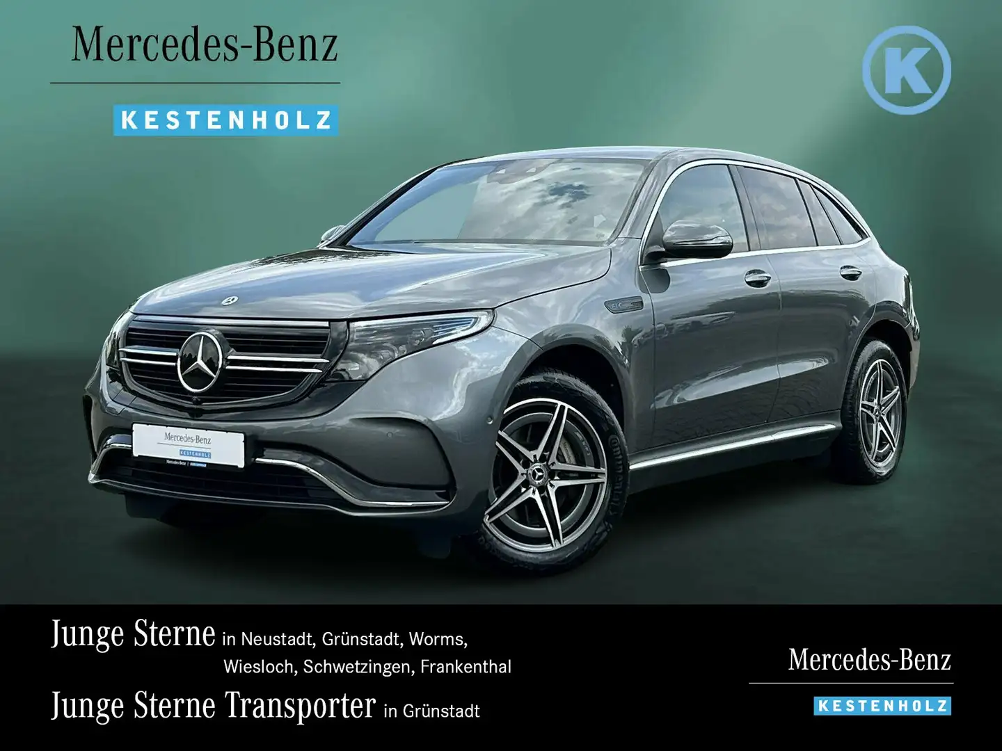 Mercedes-Benz EQC 400 EQC 400 4M AMG+DISTRO+KAM+SOUND+AMBI+EASYP+MLED Grijs - 1