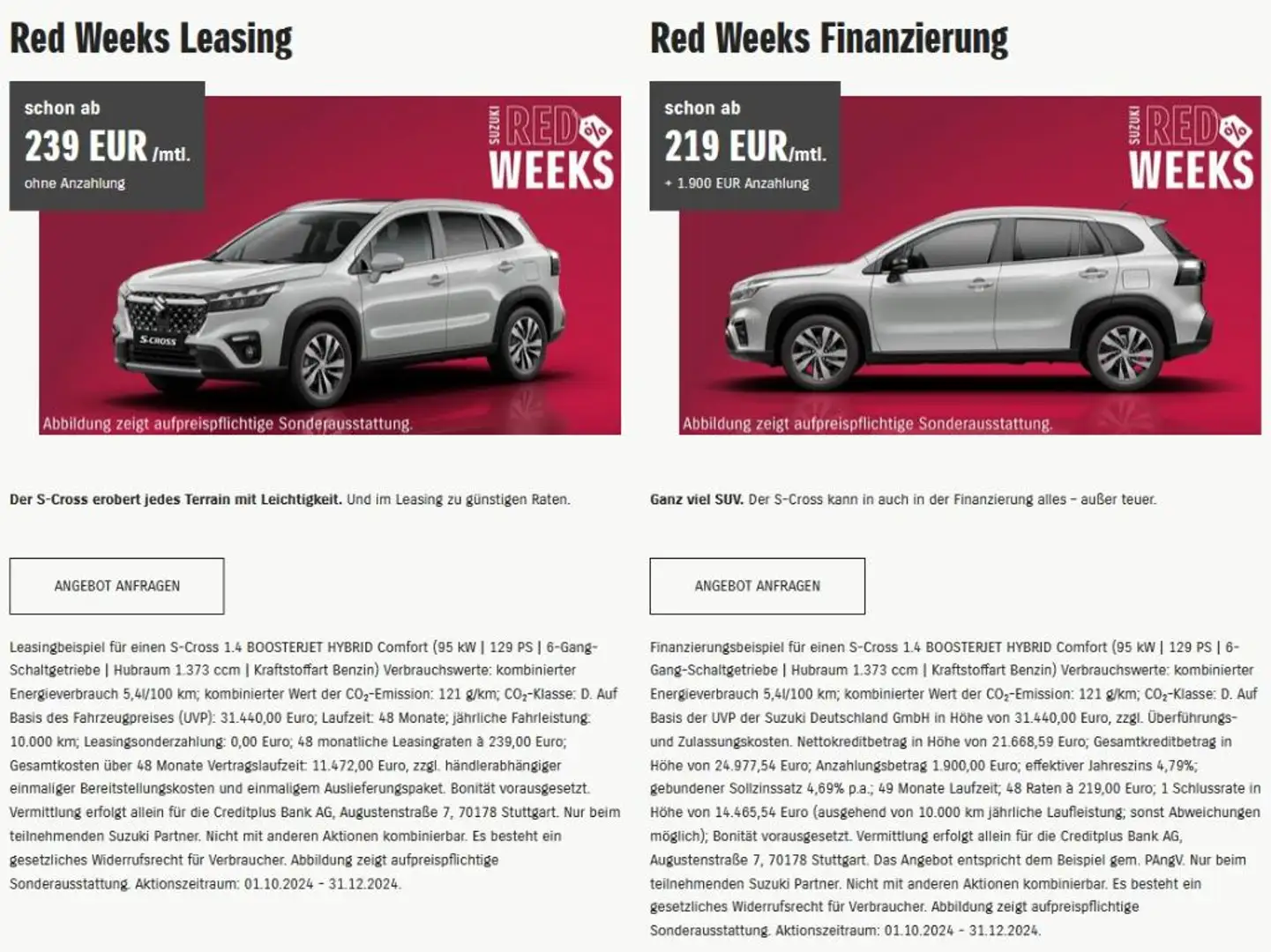 Suzuki S-Cross 1,5 Comfort+ Allrad Automatik Piros - 2
