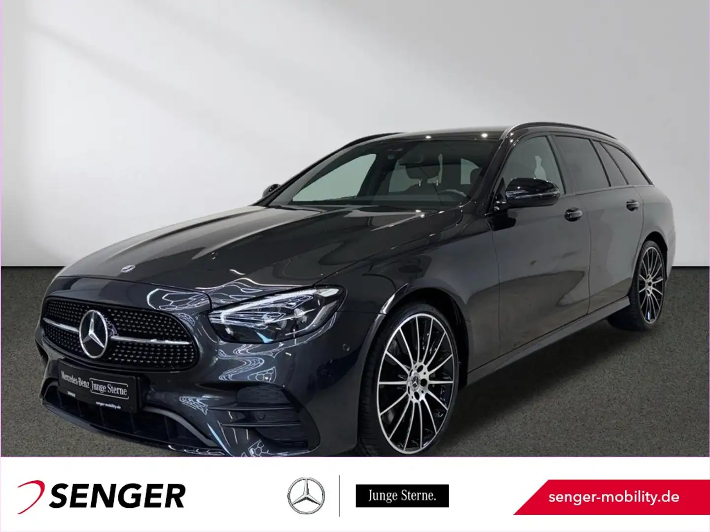 Mercedes-Benz E 400 d 4M T AMG Night Rückfahrkamera MBUX LED Gris - 1