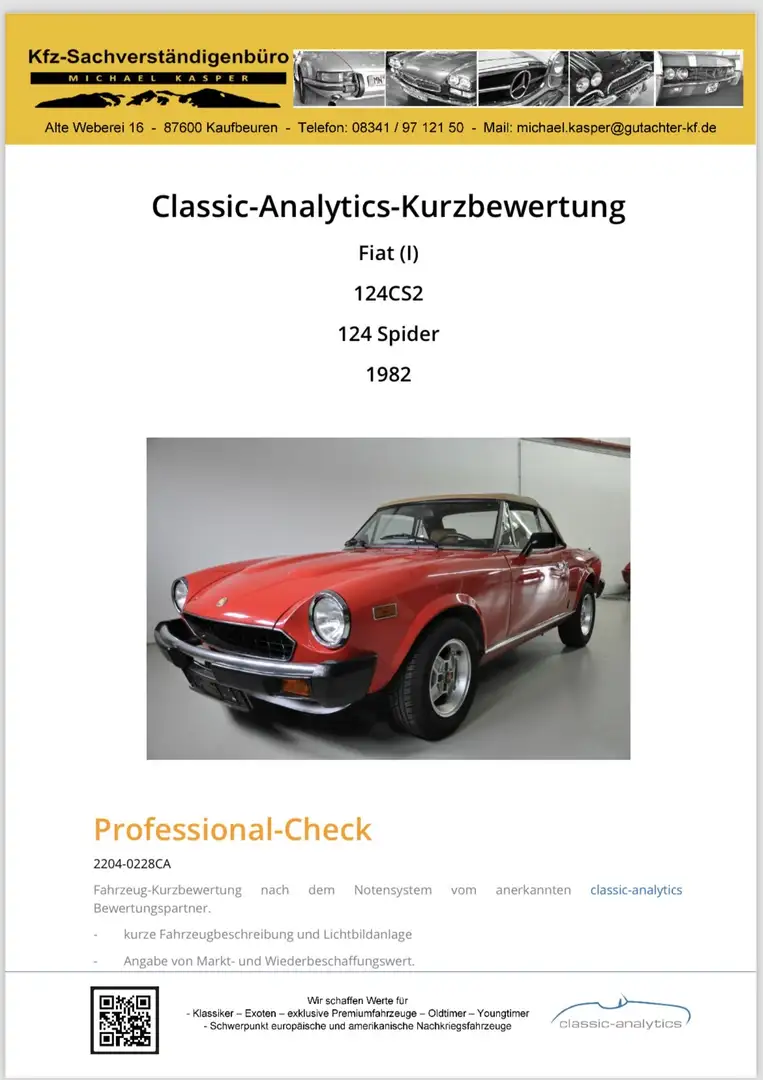 Fiat 124 Spider 124 CS2 Rouge - 1