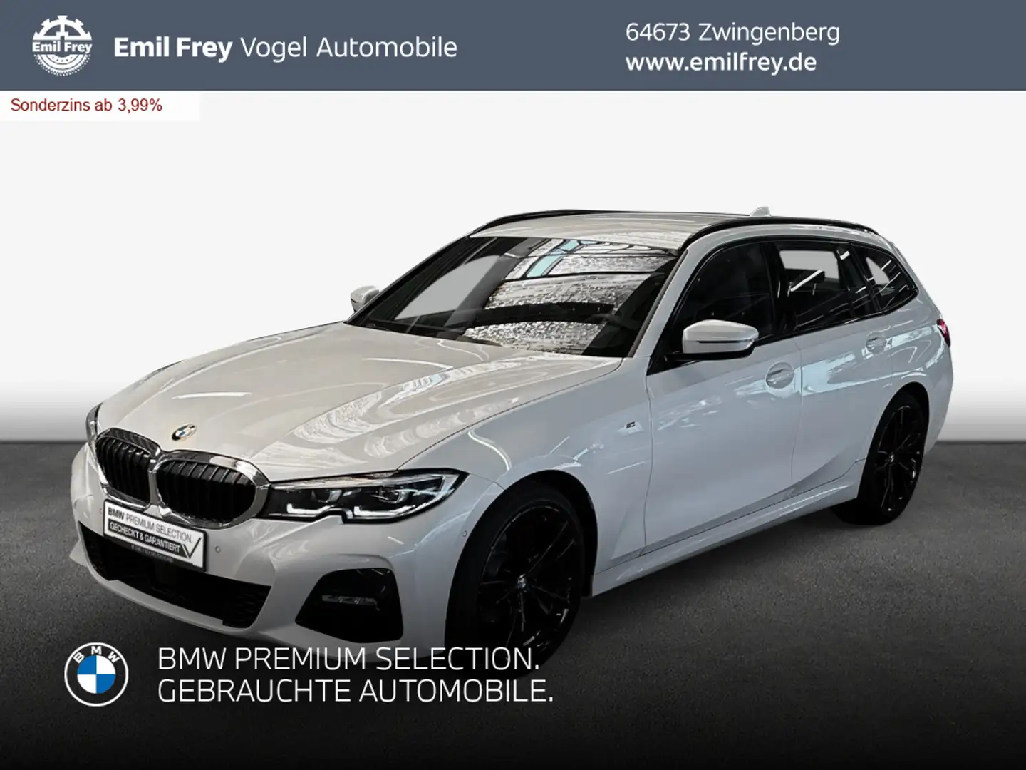 BMW 320 d Touring xDrive Aut. M Sport Weiß - 1